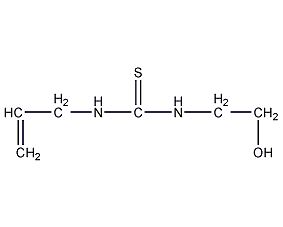 n-(2-羟乙基)-n'-2-丙烯基硫脲结构式