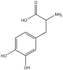 dl-β-(3,4-二羟基基)丙氨酸结构式