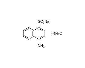 1-萘胺-4-磺酸钠结构式