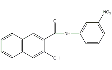 n-(3-羟基-2-萘甲酰基)间硝基胺结构式