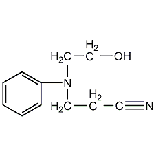 n-(2-氰乙基)-n-(2-羟乙基)胺结构式