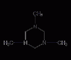 1,3,5-三甲基己羟基-1,3,5-三嗪结构式