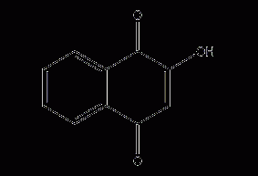 2-羟基-1,4-萘醌结构式