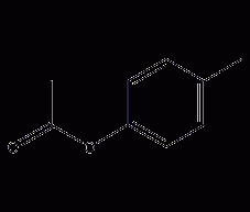 乙酸对甲酚酯结构式