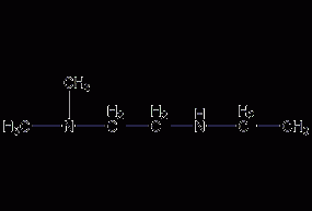 N,N-二甲基-N'-乙基乙二胺结构式