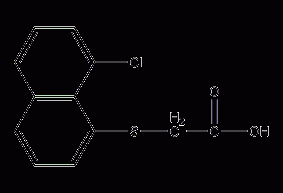 2-(8-氯-1-萘硫基)乙酸结构式