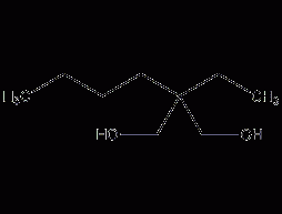 2-乙基-2-正丁基-1,3-丙二醇结构式