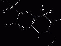 甲氯噻嗪结构式