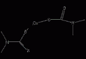 二甲基二硫代氨基甲酸铜(II)结构式