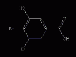 3,4,5-三羟基苯甲酸结构式