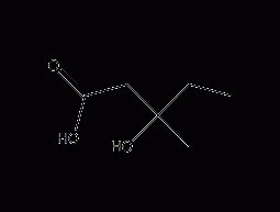 3-羟基-3-甲基戊酸结构式