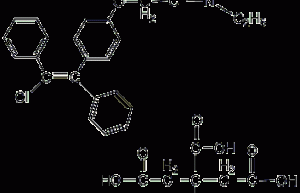 氯米芬柠檬酸盐结构式