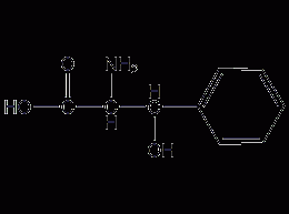 DL-β-苯基丝氨酸结构式