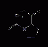 N-乙酰－L-脯氨酸结构式