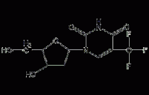 三氟胸腺嘧啶脱氧核苷结构式