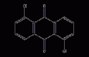 1,5-二氯蒽醌结构式