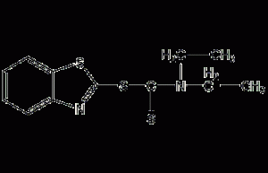 二乙基二硫代氨基甲酸-2-苯并噻唑酯结构式