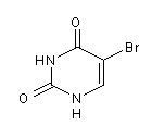 5-溴尿嘧啶结构式